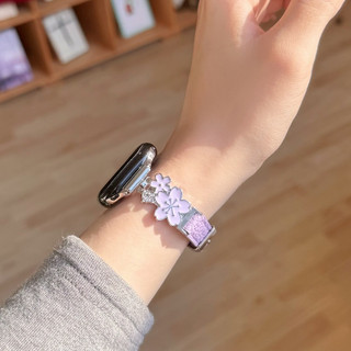 Dây da nối Sakura cho dây đeo đồng hồ đa năng iwatch Series Ultra / 11 / 10 / 9, 18 / 20 / 22mm, Thích hợp cho dây đeo xiaomi 8 / 9 【 Pro 】