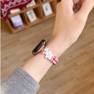 Dây da nối Sakura cho dây đeo đồng hồ đa năng iwatch Series Ultra / 11 / 10 / 9, 18 / 20 / 22mm, Thích hợp cho dây đeo xiaomi 8 / 9 【 Pro 】
