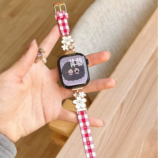 Dây da nối Sakura cho dây đeo đồng hồ đa năng iwatch Series Ultra / 11 / 10 / 9, 18 / 20 / 22mm, Thích hợp cho dây đeo xiaomi 8 / 9 【 Pro 】