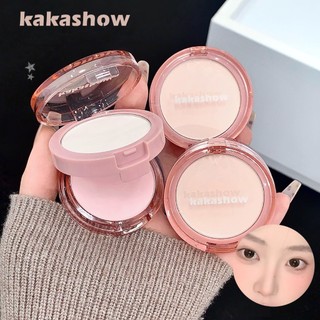 Phấn Highlighter 2 Tầng KAKASHOW - Phấn phủ mờ tự nhiên tông màu hồng và trắng để làm sáng da mặt C665