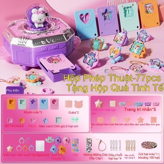 Trẻ Em Handmade Hộp Quà Tặng Bộ Quà Tặng DIY Đa Năng Magic Book 3D Magic DIY Sticker Machine Sáng Tạo