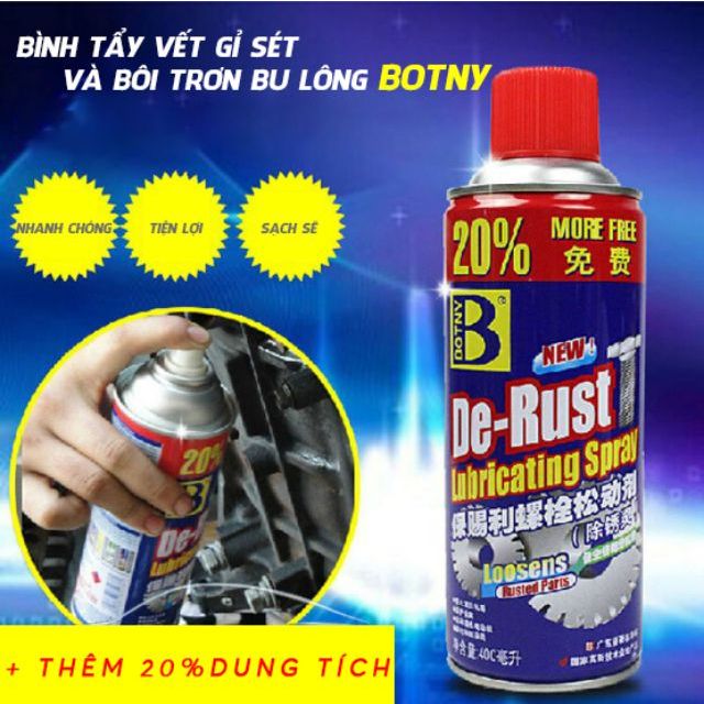 Bu lông Chất lỏng Cửa sổ ô tô Loại bỏ rỉ sét mạnh Khóa cửa Vít Dây chuyền kim loại Dầu bôi trơn chống rỉ sét