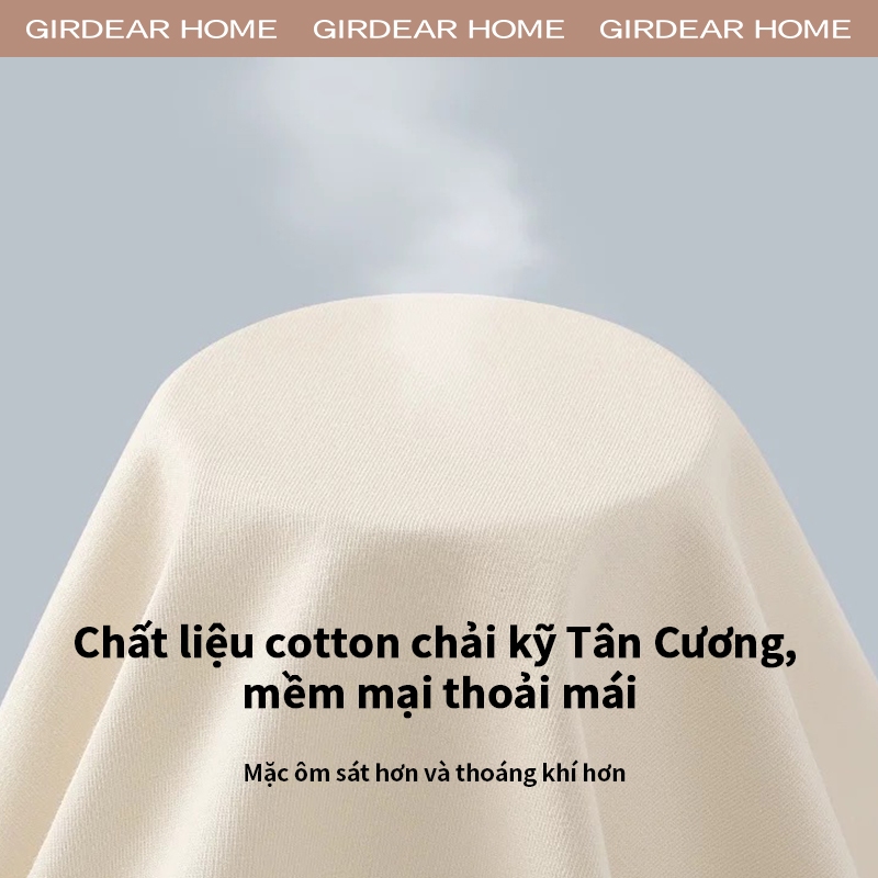 Girderear Home 3 Chiếc Quần Lót Cotton Nguyên Chất Nữ Giữa Eo Trơn Nữ Thoải Mái Màu Trơn Quần Lót M-XL không viền cotton quần lót nữ Sức Khỏe Liền Mạch Quần Lót, GH01