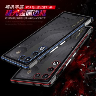 Nhôm Khung Kim Loại Ốp Lưng Điện Thoại ZTE Nubia Red Magic 11 10 Air Nhẹ Với Ống Kính Kim Loại Vỏ Bảo Vệ Chống Sốc