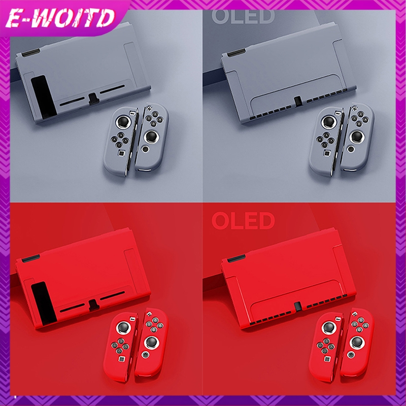 Ốp bảo vệ E-WOITD Tương thích với bảng điều khiển OLED Nintendo Switch và Joy-Cons, Switch có thể được chèn vào Dock có vỏ HNVN