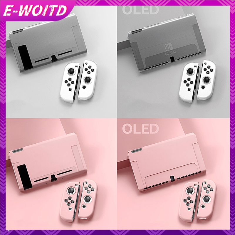 Ốp bảo vệ E-WOITD Tương thích với bảng điều khiển OLED Nintendo Switch và Joy-Cons, Switch có thể được chèn vào Dock có vỏ HNVN