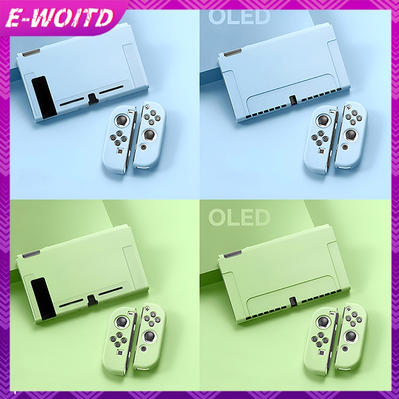 Ốp bảo vệ E-WOITD Tương thích với bảng điều khiển OLED Nintendo Switch và Joy-Cons, Switch có thể được chèn vào Dock có vỏ HNVN
