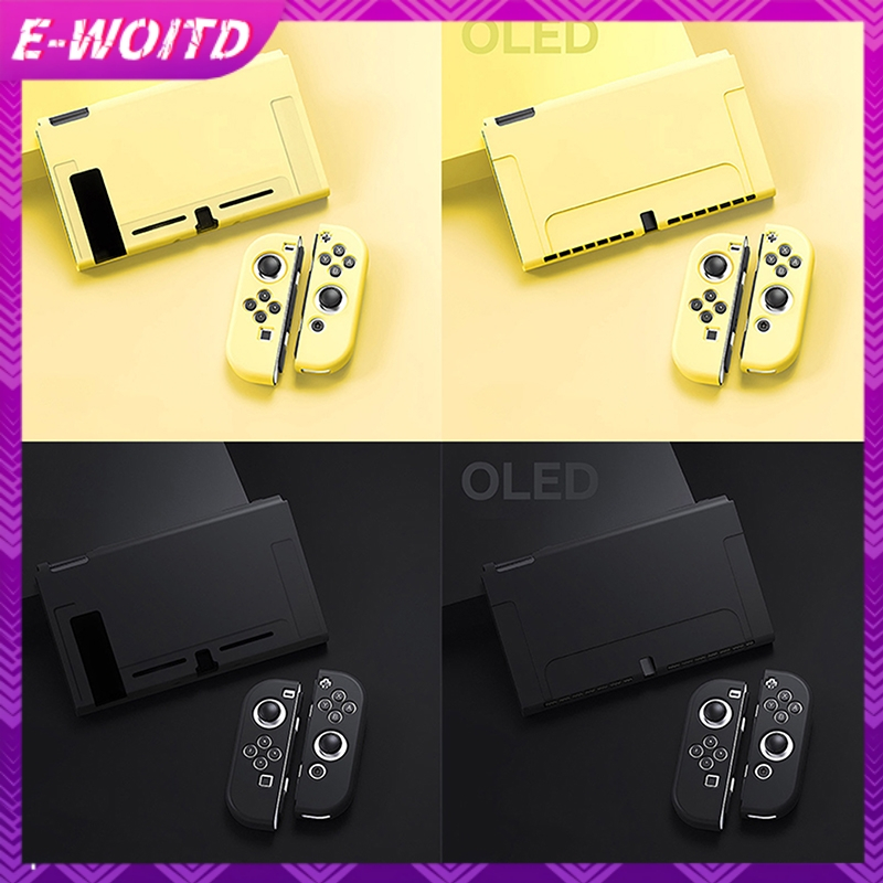 Ốp bảo vệ E-WOITD Tương thích với bảng điều khiển OLED Nintendo Switch và Joy-Cons, Switch có thể được chèn vào Dock có vỏ HNVN
