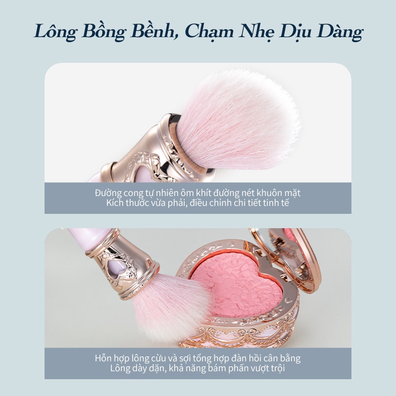 Bộ sưu tập Flower Knows Bunny Garden Bàn chải phấn má hồng góc