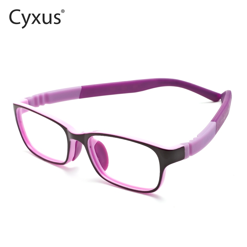 Cyxus Kính Chống Ánh Sáng Xanh Cho Trẻ Em Gọng Vuông Lọc Tia UV Giảm Mỏi Mắt Học Tập Phù Hợp Bé 3-12 Tuổi 6801