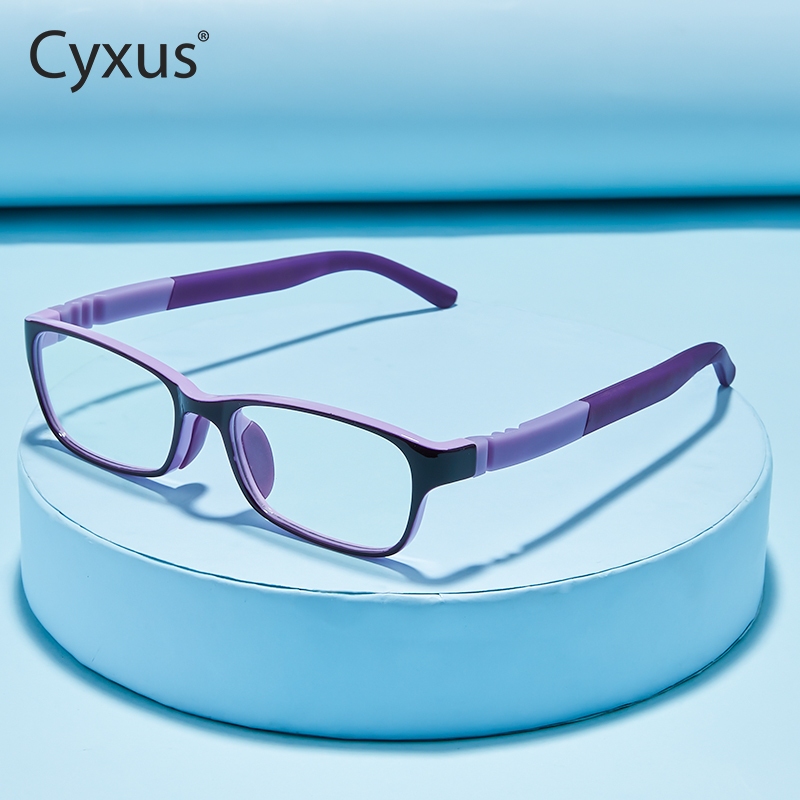 Cyxus Kính Chống Ánh Sáng Xanh Cho Trẻ Em Gọng Vuông Lọc Tia UV Giảm Mỏi Mắt Học Tập Phù Hợp Bé 3-12 Tuổi 6801