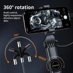 CENZIMO Nội soi 6.4mm 8 LED xoay 360 độ 2 chiều dây cứng đầu dò chống nước HD cho điện thoại kiểm tra động cơ xe máy ô tô [Hàng sẵn] — ảnh 8