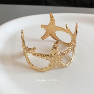 DREJEW Lắc Tay Nữ Vàng / Bạc Tông Màu Sao Biển Vỏ Charm Bohemian Thời Trang Hàng Ngày Hợp Thời Trang Phụ Kiện Cổ Tay