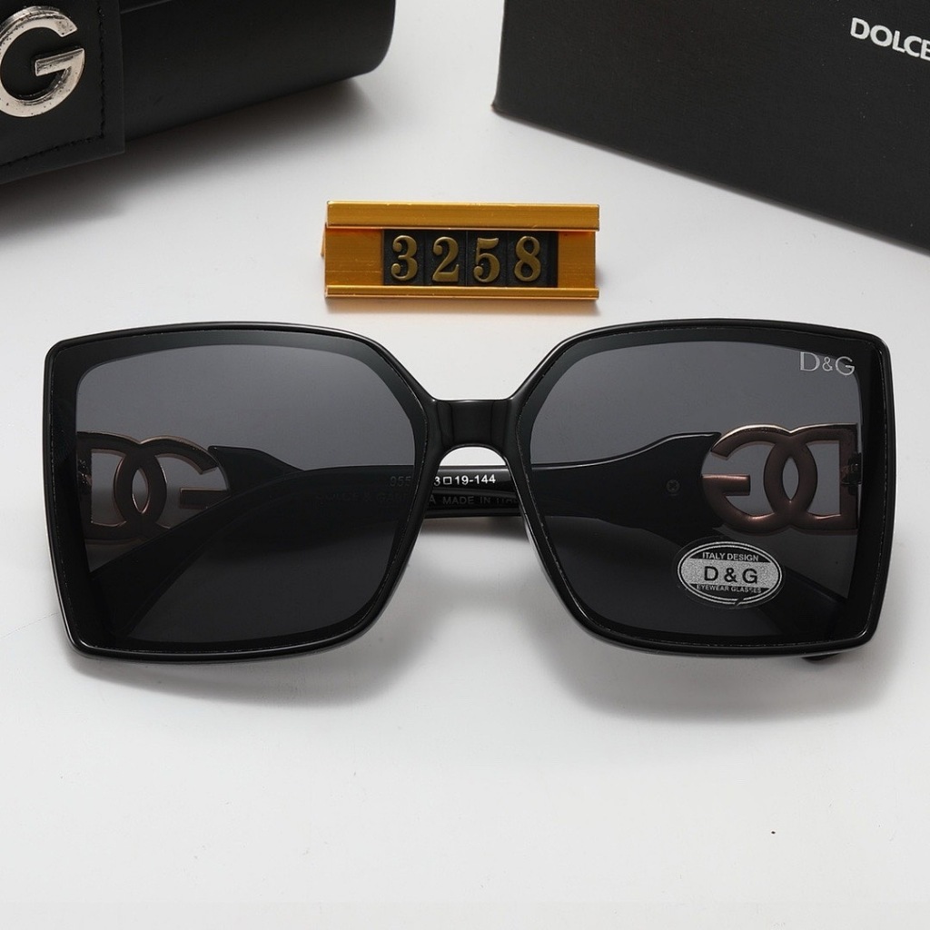 Kính râm thương hiệu D sang trọng mới, Unisex, Khung vuông Cổ điển, Kính phi công du lịch 3528
