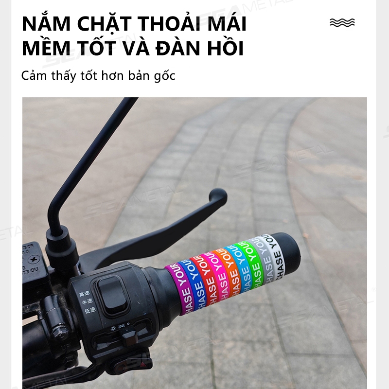 SEAMETAL Vòng Chữ O Chống Trơn Trượt Silicon 30mm Nhiều Màu, Trang Trí Tay Lái Xe Máy/Xe Đạp Điện