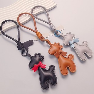 Điện Thoại Di Động Dây Da Dây Đeo Cổ Tay Hoạt Hình Hươu Mặt Dây Chuyền Di Động Cổ Tay Ngắn Móc Khóa Chống Mất Mặt Dây Chuyền