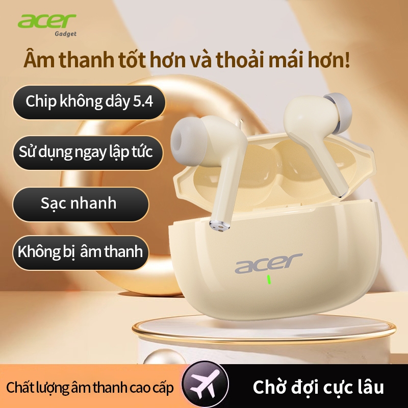 ACER Tai nghe Bluetooth AcerTWS có micrô Chính hãng BT5.4 Khử tiếng ồn 30H Pin lớn hơn Tai nghe không dây Type-c | BigBuy360 - bigbuy360.vn