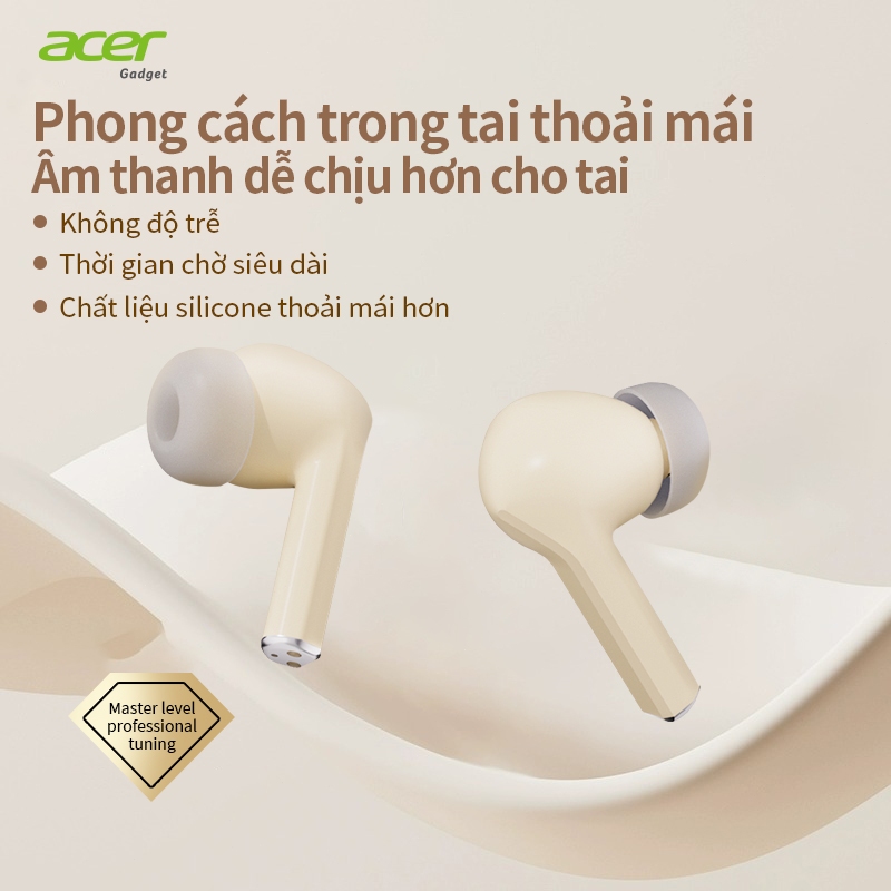 ACER Tai nghe Bluetooth AcerTWS có micrô Chính hãng BT5.4 Khử tiếng ồn 30H Pin lớn hơn Tai nghe không dây Type-c | BigBuy360 - bigbuy360.vn
