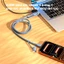 LUOBR Cáp sạc nhanh 4 trong 1 240W, Cáp sạc điện thoại 4 cổng Type-C / USB sang Type-C 1M Tương thích với Android và iP