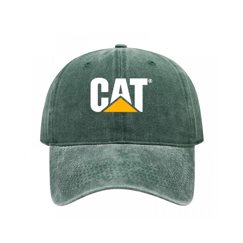 Caterpillar Construction Mũ Bóng Chày Đen từ Cotton - Phù Hợp Cho Hoạt Động Ngoài Trời