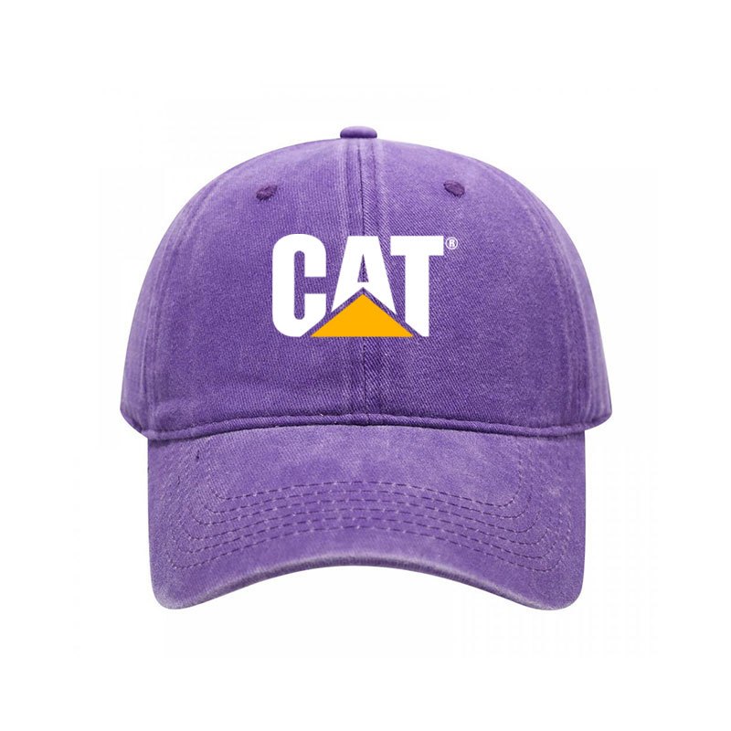Caterpillar Construction Mũ Bóng Chày Đen từ Cotton - Phù Hợp Cho Hoạt Động Ngoài Trời