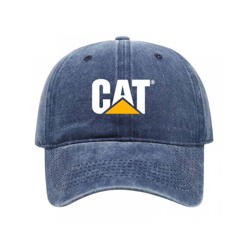 Caterpillar Construction Mũ Bóng Chày Đen từ Cotton - Phù Hợp Cho Hoạt Động Ngoài Trời