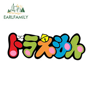 EARLFAMILY 13cm Hoạt Hình Doremon Logo Dễ Thương JDM Xe Dán Chống Thấm Nước Chống Trầy Xước Vinyl Xe Bọc Sửa Chữa DIY Decal