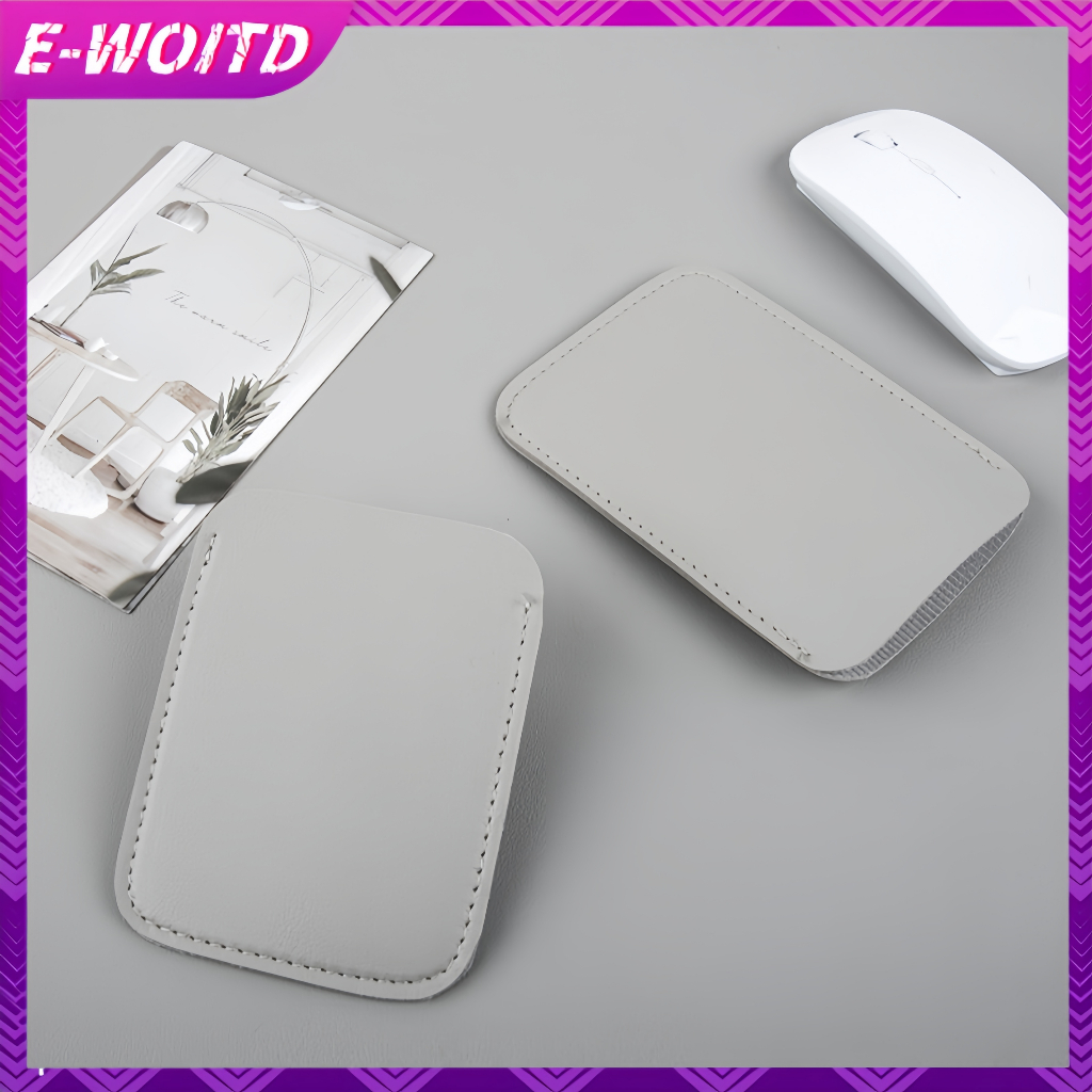 E-woitd 1 Túi Bảo Quản Chuột Không Dây Thích Hợp Cho Magic Mouse2 Túi Da PU Bảo Vệ Túi Chống Trầy Xước HNVN