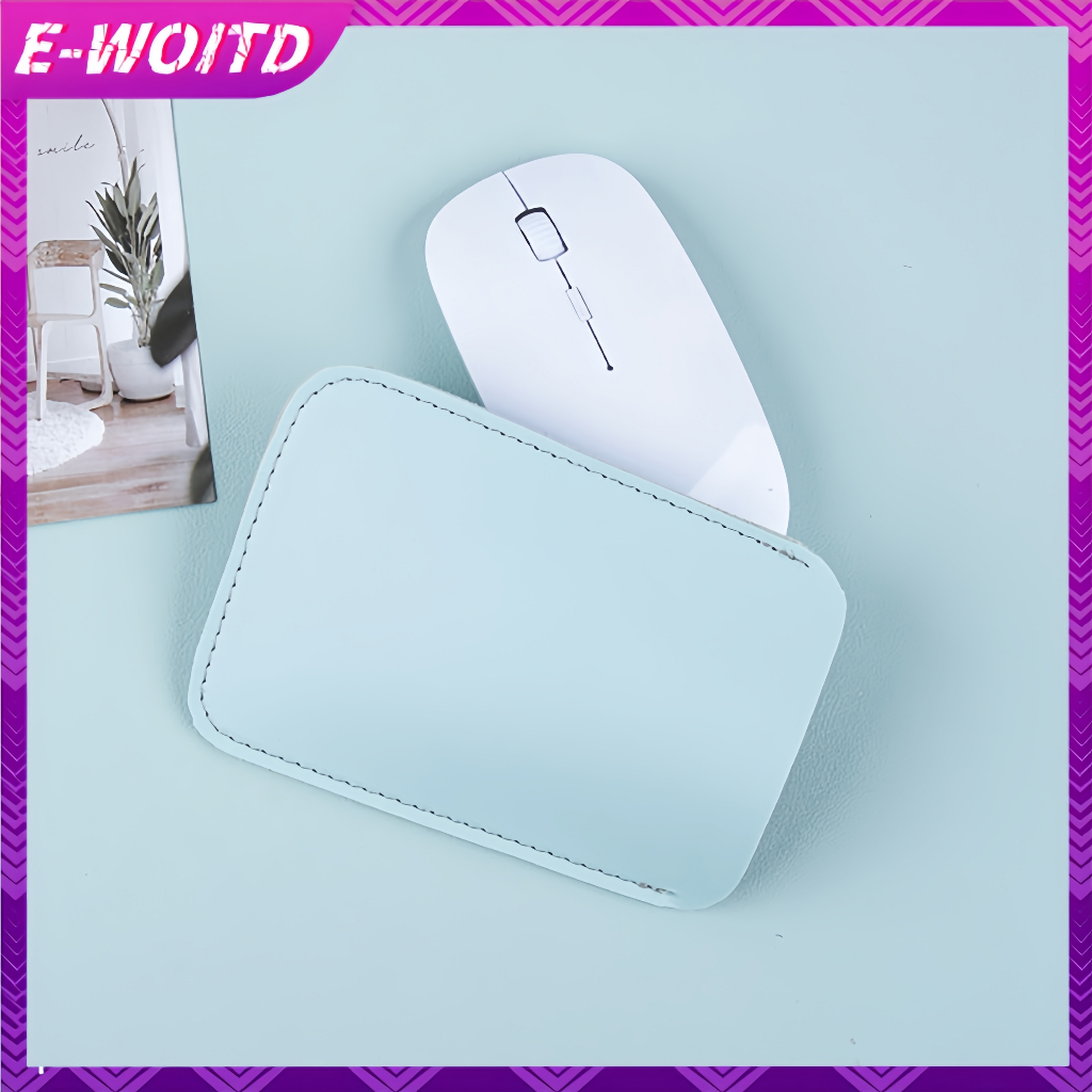 E-woitd 1 Túi Bảo Quản Chuột Không Dây Thích Hợp Cho Magic Mouse2 Túi Da PU Bảo Vệ Túi Chống Trầy Xước HNVN
