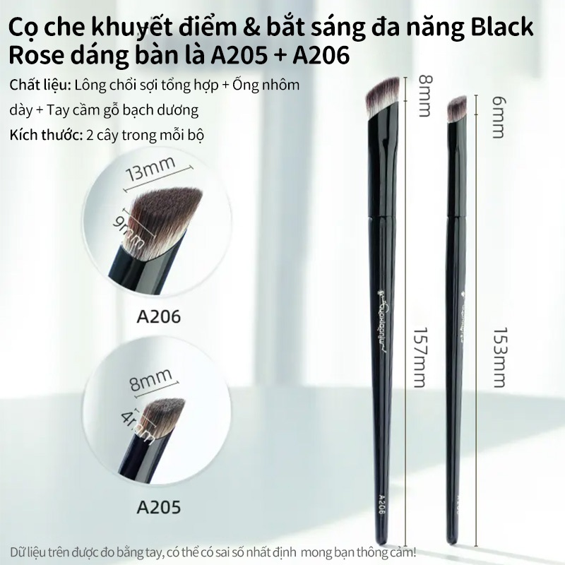 Bàn chải che khuyết điểm GUOXIAONIU Guo Xiaoniu, Lông sắt nhỏ màu đen, Hiệu ứng làm sáng da, Thích hợp cho mặt trung bình và nền, Bàn chải rãnh rách, Có thể sử dụng làm Highlighter | BigBuy360 - bigbuy360.vn