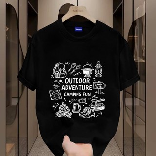✨Hàng có sẵn✨ WASSUP áo thun nam in hình dụng cụ ngoài trời - Mẫu mới! 100% cotton, thời trang, Unisex.