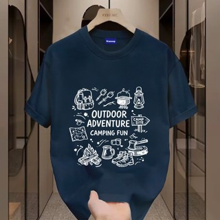 ✨Hàng có sẵn✨ WASSUP áo thun nam in hình dụng cụ ngoài trời - Mẫu mới! 100% cotton, thời trang, Unisex.
