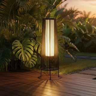 AIMI Đèn Đứng Chạy Bằng Năng Lượng Mặt Trời Đèn Ngoài Trời Chống Nước Trang Chủ Sân Vườn Cảnh Quan Chiếu Sáng Trang Trí Đèn Sàn Led Không Dây