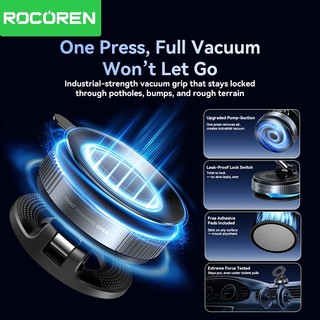Rocoren Từ Tính Giá Đỡ Điện Thoại Ô Tô Chân Không Hút Cốc Có Thể Gập Lại Giá Đỡ Cho iPhone 17 16 Pro Max Phụ Kiện Xe Hơi
