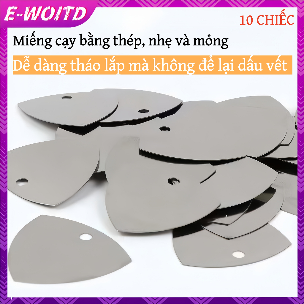 E-woitd 10 Chiếc Siêu Mỏng Linh Hoạt Thép Không Gỉ Tháo Rời Tấm Pry Bar Crowbar LCD Máy Tính Điện Thoại Di Động Loại Bỏ Màn Hình Công Cụ Sửa Chữa HNVN