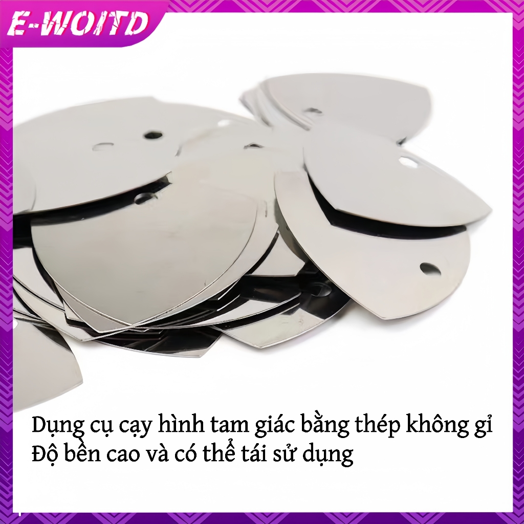 E-woitd 10 Chiếc Siêu Mỏng Linh Hoạt Thép Không Gỉ Tháo Rời Tấm Pry Bar Crowbar LCD Máy Tính Điện Thoại Di Động Loại Bỏ Màn Hình Công Cụ Sửa Chữa HNVN