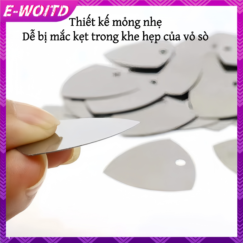E-woitd 10 Chiếc Siêu Mỏng Linh Hoạt Thép Không Gỉ Tháo Rời Tấm Pry Bar Crowbar LCD Máy Tính Điện Thoại Di Động Loại Bỏ Màn Hình Công Cụ Sửa Chữa HNVN