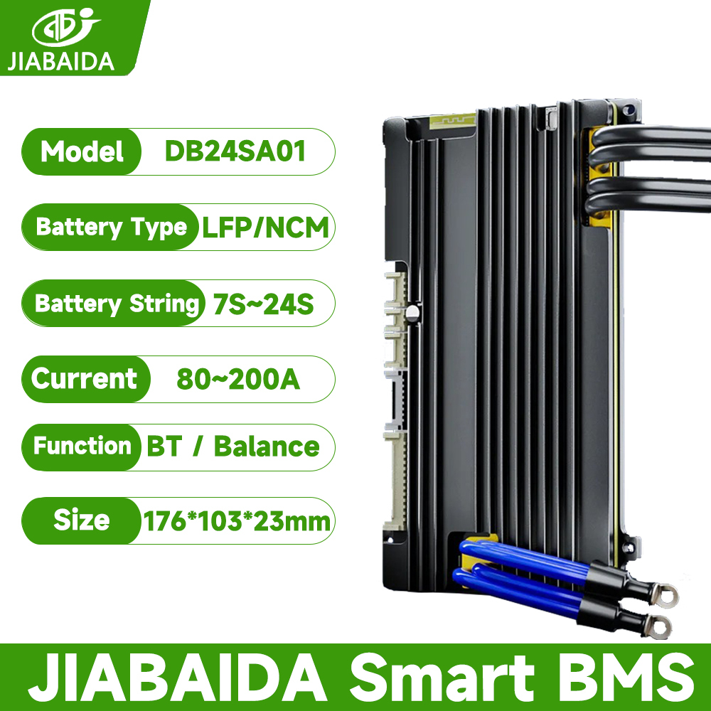 JBD BMS DB24SA01 LiFePO4 Li-ion 7S-24S 8S 13S 16S 20S 80A 100A 120A ...