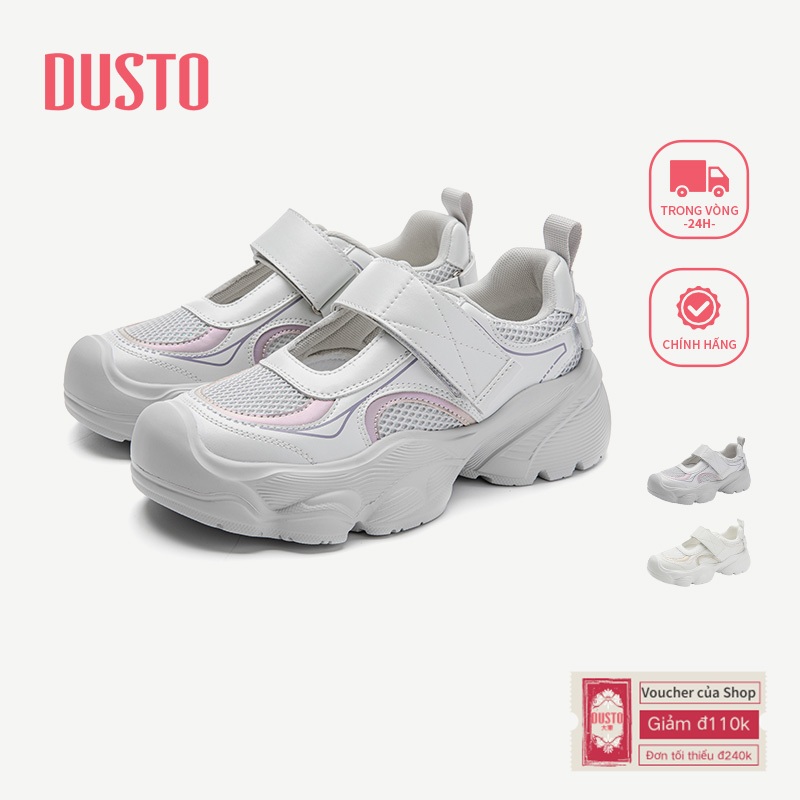 Giày Thể Thao DUSTO Nữ Thoáng Khí Thoải Mái Mùa Thu Phong Cách Mới Velcro DW25Q0317A