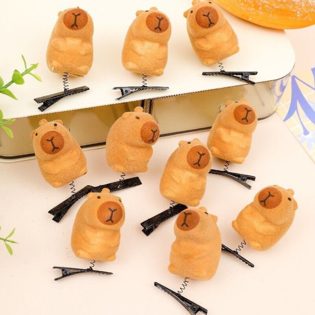 Kẹp Tóc Đỏ Hình Ngựa - Bộ 10 Chiếc, Phụ Kiện Tóc Cho Ngày Lễ Và Năm Mới