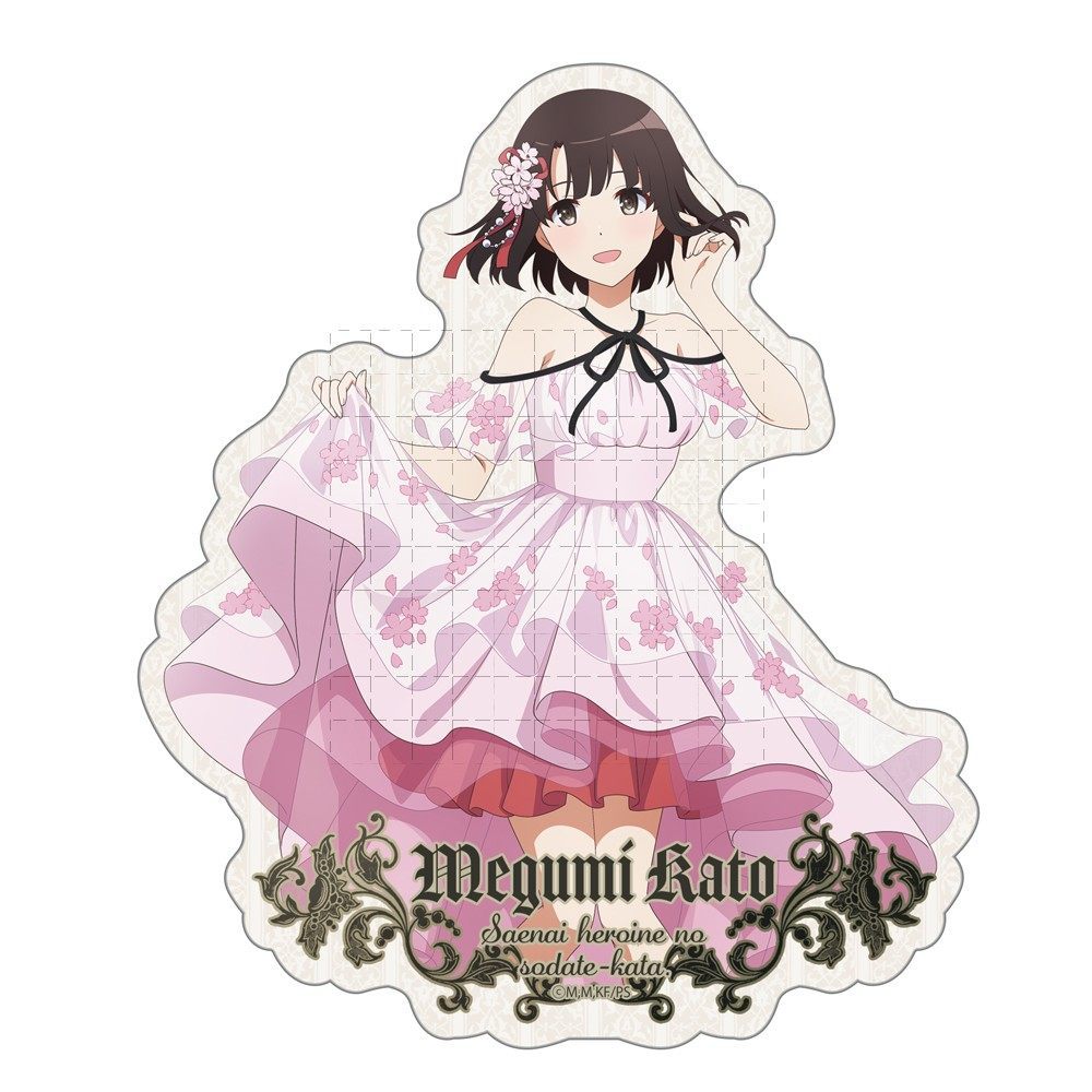 Anime Saekano: Cách nuôi dạy bạn gái nhàm chán Kato Megumi Acrylic Stand Móc khóa Bộ sưu tập hình