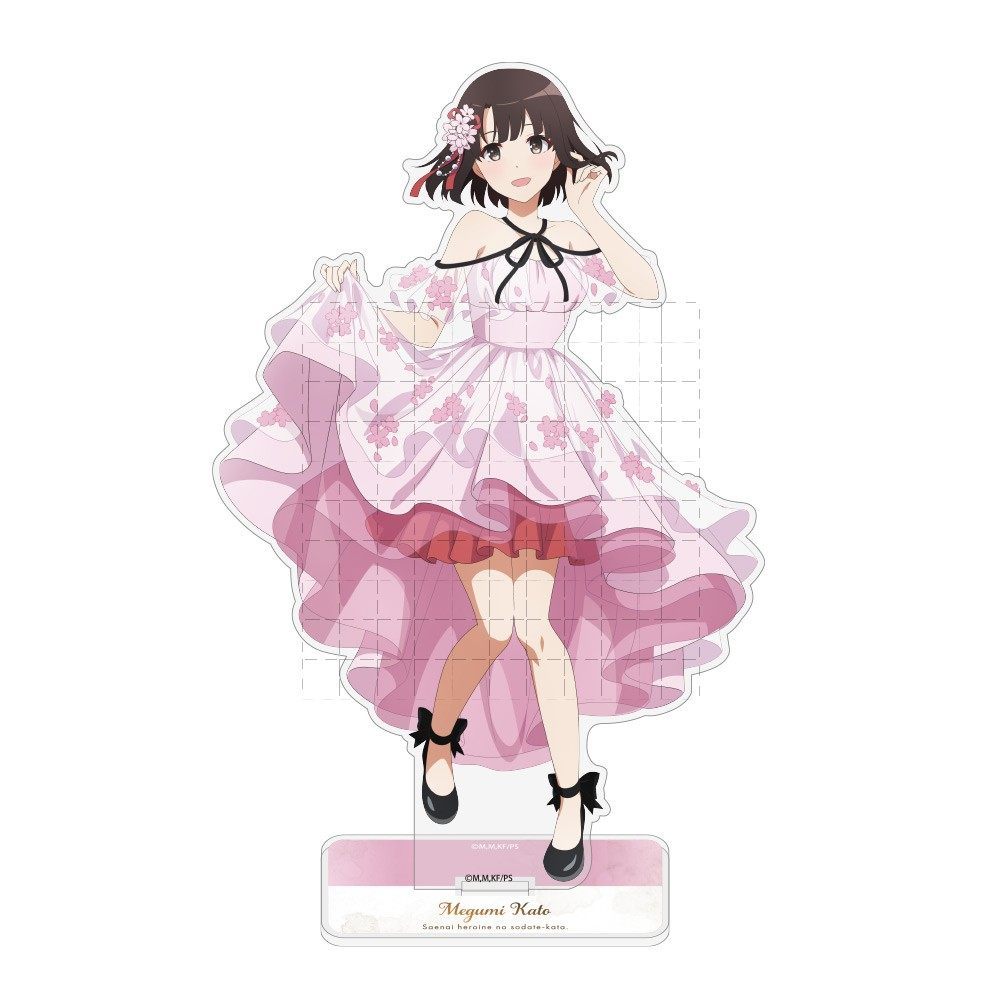 Anime Saekano: Cách nuôi dạy bạn gái nhàm chán Kato Megumi Acrylic Stand Móc khóa Bộ sưu tập hình