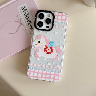 Dành Cho iPhone 17 16 15 14 13 12 11 Pro Max Hoa Ngựa Anh Đào Dành Cho iPhone 17 Mềm TPU Trong Suốt Chống Sốc Ốp Lưng iPhone 16 15 Plus
