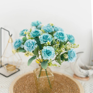 Hoa Giả Mao Lương Lụa Cao Cấp Trang Trí Nhà Cửa Tiệc Cưới Decor Sang Trọng Bó Cầm Tay Cô Dâu Phụ Kiện Chụp Ảnh Nghệ Thuật Phòng Khách Ban Công Giống Thật Màu Sắc Tươi Sáng Phong Cách Bắc Âu Vintage Quà Tặng Ý Nghĩa Cắm Bình Lọ Thủy Tinh 33cm