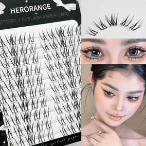 IOIIK 3/6/10 hàng-- Lông mi giả cụm đơn lông mi giả Wispy mô phỏng phần mở rộng mi uốn cong từ sáng đến đêm