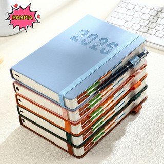 ⚡24h⚡[PNPIA] Sổ tay lập kế hoạch 2026 chất lượng cao Hàng ngày Hàng tuần Lịch kế hoạch hàng tháng Kích thước A5 với vỏ da giả dành cho sinh viên doanh nhân VN