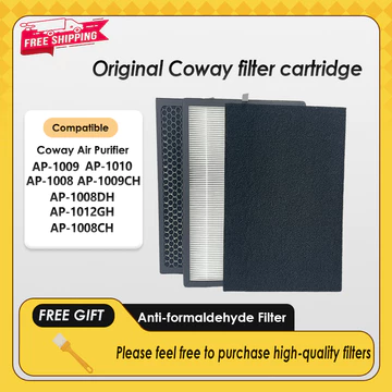 Thay thế Tương thích với máy lọc không khí Coway AP-1009 AP-1009CH AP-1010 AP-1008 AP-1008CH AP-1008DH AP-1012GH AP-4072DH filter Authentic HEPA & Active Carbon Nano Prote