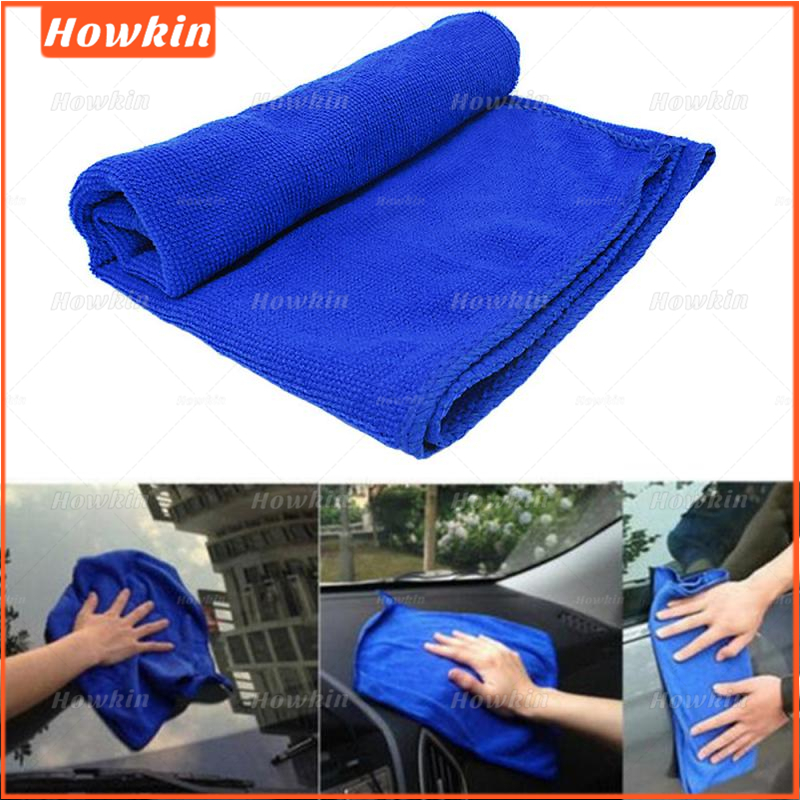 [Sale] Vải Rửa Xe Vải Thấm Hút Mềm Xe Ô Tô Chăm Sóc Ô Tô Khăn Lau Microfiber Khăn Sợi Micro Màu Xanh Bền 25 * 25cm