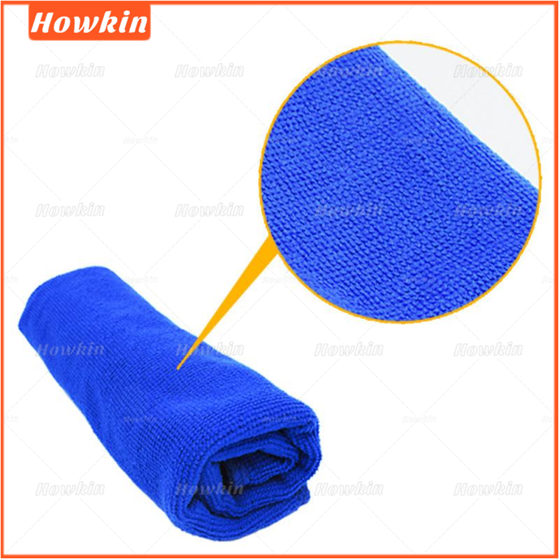 [Sale] Vải Rửa Xe Vải Thấm Hút Mềm Xe Ô Tô Chăm Sóc Ô Tô Khăn Lau Microfiber Khăn Sợi Micro Màu Xanh Bền 25 * 25cm