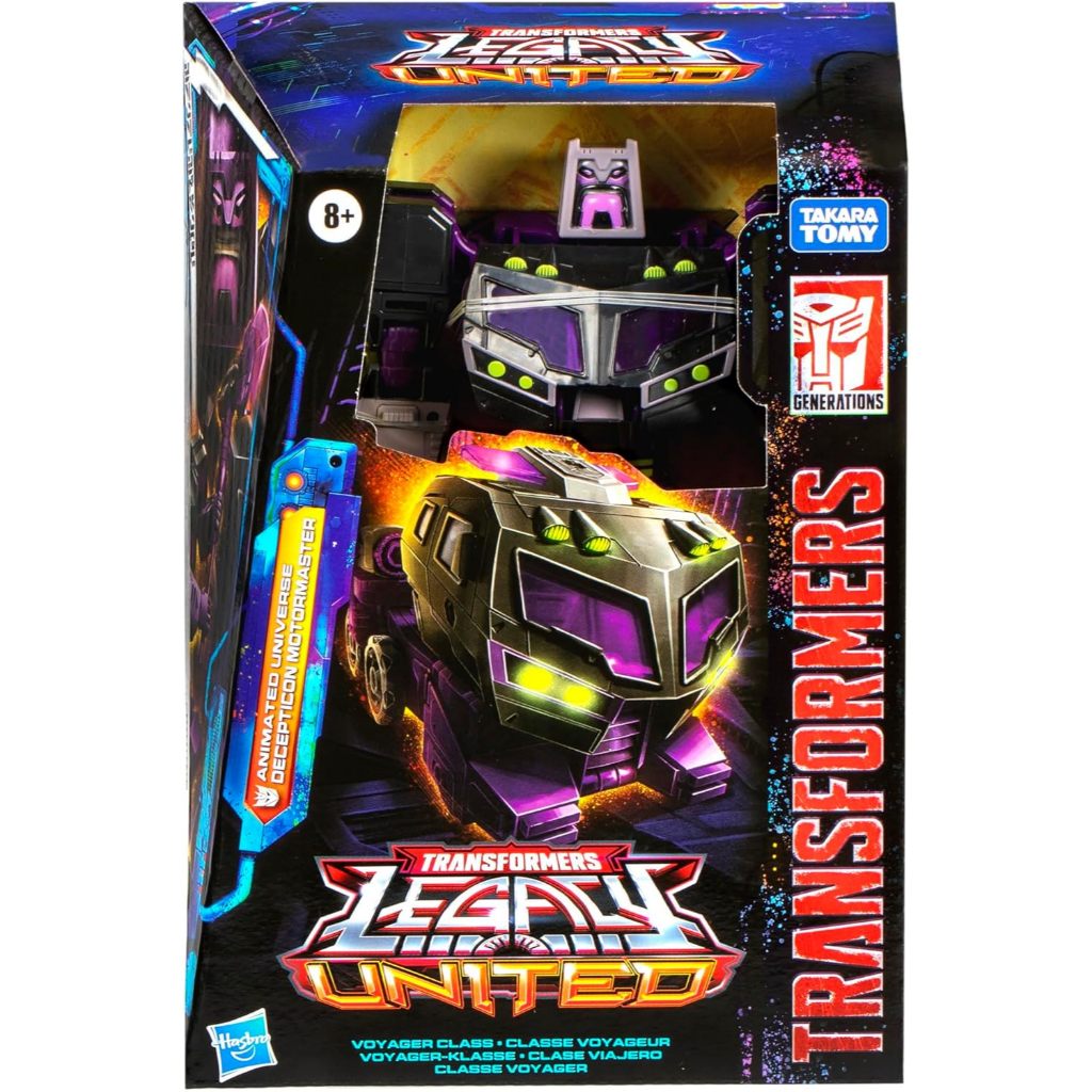 Transformers Legacy United Voyager Class Vũ trụ hoạt hình Decepticon Motormaster, Nhân vật hành động chuyển đổi 7 inch 	M8547